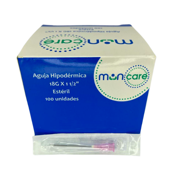 Caja de Agujas de 18g X 1 ½’’